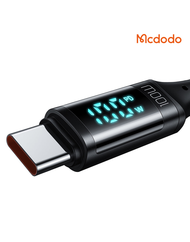 맥도도 [맥도도] 허니콤 디스플레이 고속충전 케이블 / C타입 8핀 5핀 PD USB-A 전력표시 착용컷