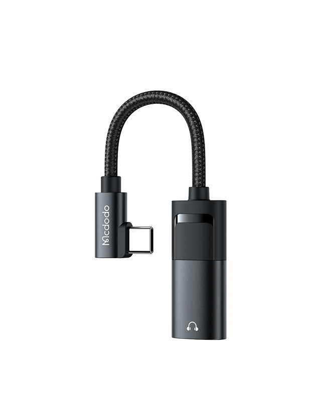 맥도도 [맥도도] 90도 듀얼젠더 3.5mm AUX 오디오+C타입 충전 착용컷