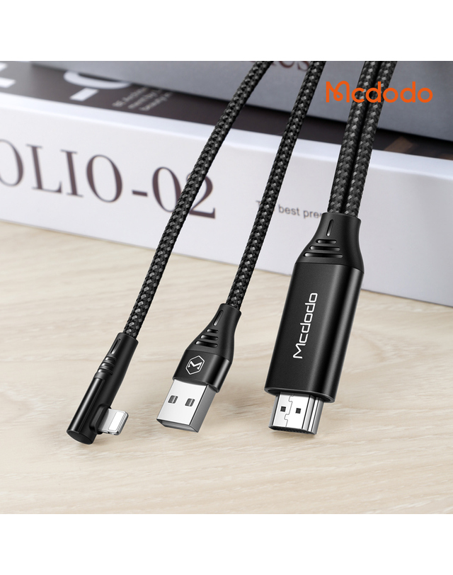 맥도도 [맥도도] 라이트닝 to HDMI 미러링 케이블 착용컷