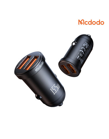 [맥도도] CC295 15.5W 미니 2포트 LED 차량용 고속충전기 USB-A타입X2