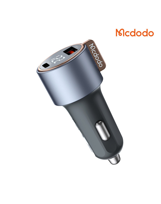 맥도도 [맥도도] 75W 디스플레이 2포트 차량용 고속충전기 C타입+USB-A타입 CC369 착용컷