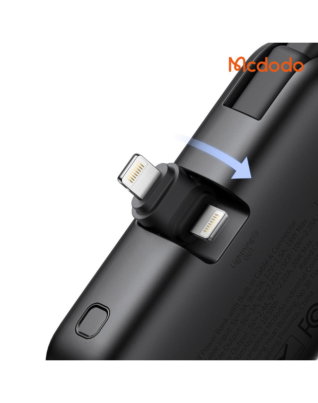 맥도도 맥도도 8핀 도킹형 듀얼 초고속 미니 보조배터리 5000mAh 22.5W MC780 착용컷