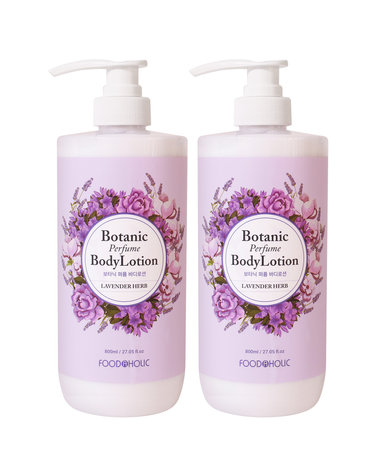 (1+1)푸드어홀릭 보타닉 퍼퓸 바디로션 라벤더 허브 800ml/향이좋은 대용량 바디밀크
