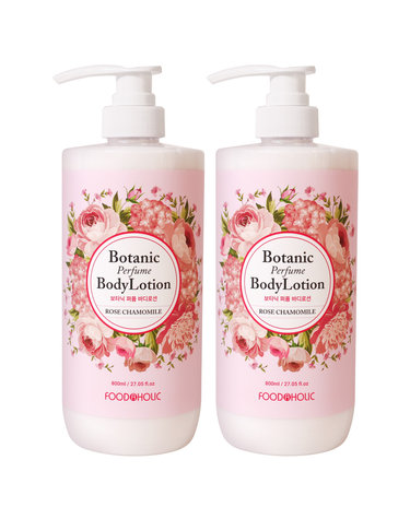 (1+1)푸드어홀릭 보타닉 퍼퓸 바디로션 로즈 캐모마일 800ml/향이좋은 대용량 바디밀크
