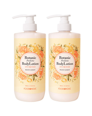(1+1)푸드어홀릭 보타닉 퍼퓸 바디로션 피오니 레몬 800ml/향이좋은 대용량 바디밀크
