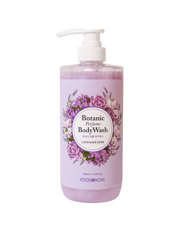 푸드어홀릭 푸드어홀릭 보타닉 퍼퓸 바디워시 라벤더 허브 800ml /향이좋은 클렌저 착용컷