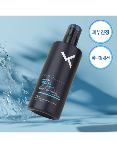 바찌 옴므 4in1 올데이 아쿠아 수딩젤 올인원 300ml /끈적임없는 쿨링 모이스처 스킨+로션+크림+에센스를 하나로!
