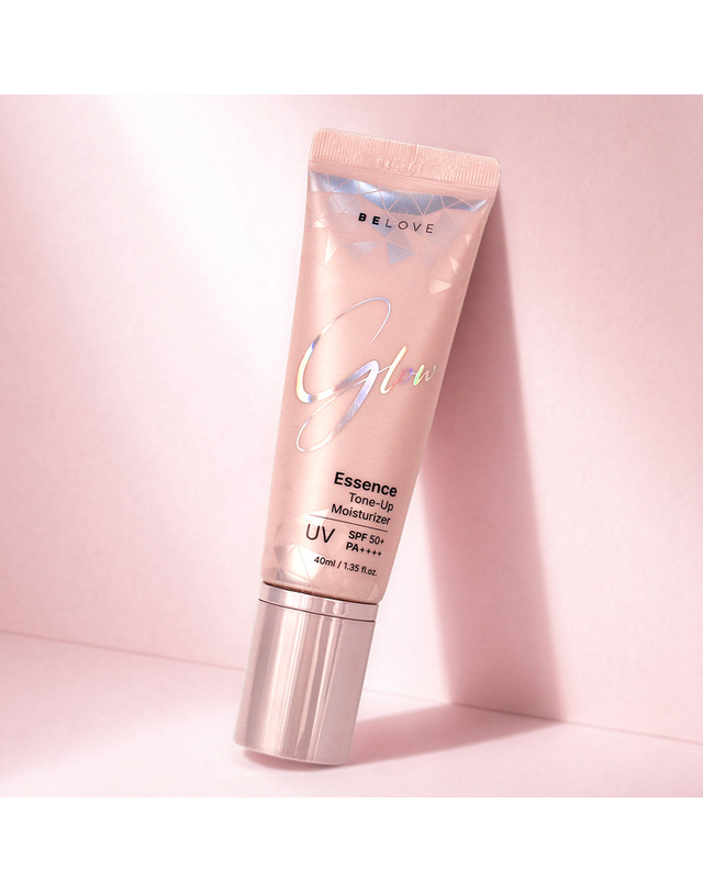 비러브 비러브 글로우 에센스 톤업 모이스처라이저 40ml SPF50+ /무배 비비 선베이스 수분광 착용컷