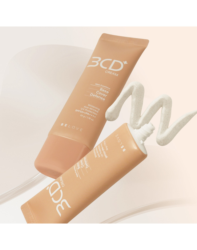 비러브 비러브 비씨디 플러스 크림 50g SPF50+ /CC BB 메이크업베이스 톤업 착용컷