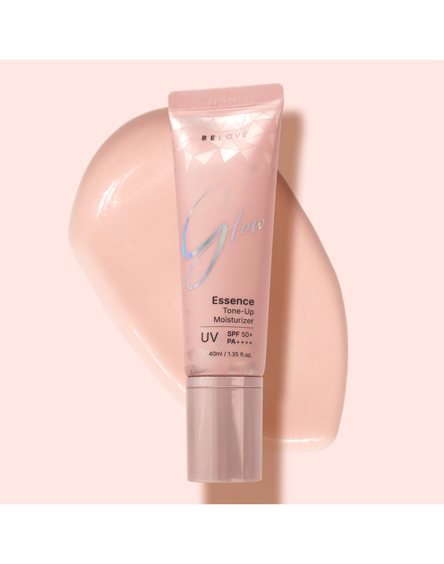비러브 비러브 글로우 에센스 톤업 모이스처라이저 40ml SPF50+ /비비 선베이스 수분광 착용컷