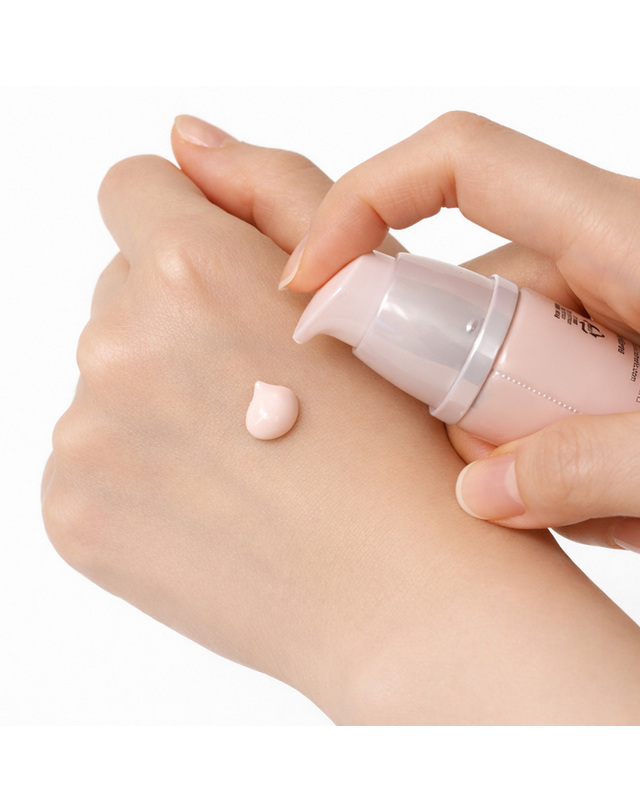 비러브 비러브 글로우 에센스 톤업 모이스처라이저 40ml SPF50+ /비비 선베이스 수분광 착용컷