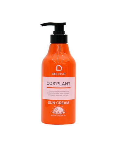 비러브 코스플랜트 선크림 500ml SPF50+PA+++ /백탁없는 온가족 대용량 썬크림 펌프형