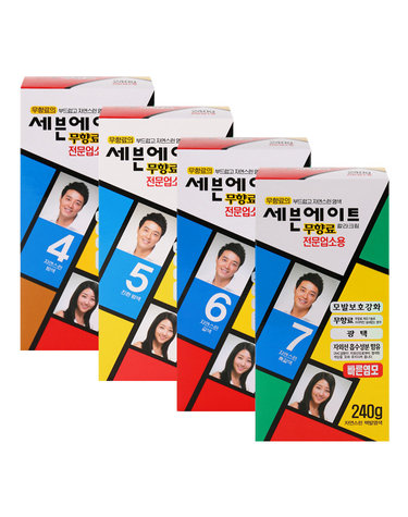 세븐에이트 무향료 칼라크림 대용량 염모제 택1 /염색약.동성제약