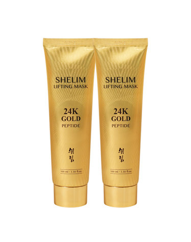 (1+1)쉬림 24K골드 펩타이드 리프팅 마스크 100ml /필오프 랩핑마스크 결광 결개선