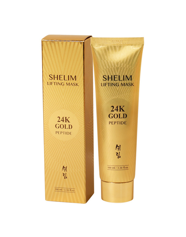 쉬림 (1+1)쉬림 24K골드 펩타이드 리프팅 마스크 100ml /필오프 랩핑마스크 결광 결개선 착용컷