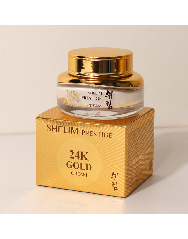 쉬림 (1+1)쉬림 24K골드 프레스티지 탄력크림 50ml /프리미엄 미백 주름개선 기능성 보습 탄력 기초화장품 착용컷