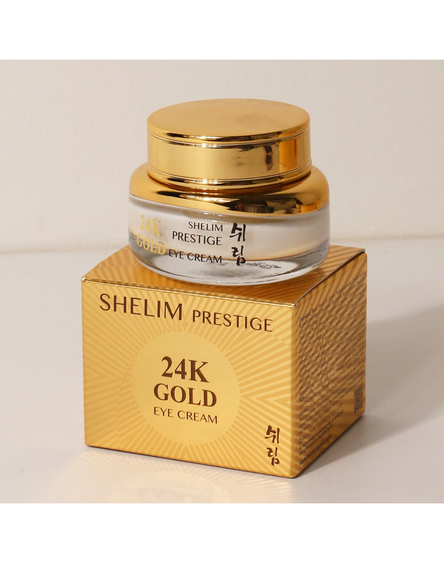 쉬림 (1+1)쉬림 24K골드 프레스티지 아이크림 30ml /프리미엄 눈가 주름개선 기능성 보습 탄력 기초화장품 착용컷