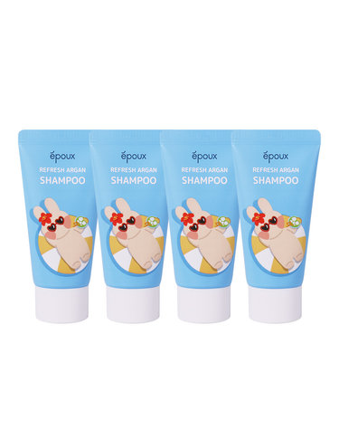 (4개)에뿌 리프레시 아르간 여행용 샴푸 50ml /미니스.휴대용.세면도구.어메니티