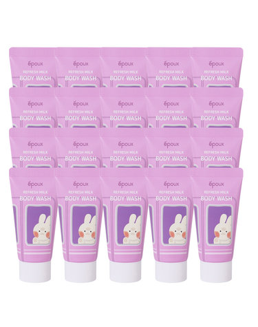 (20개)에뿌 리프레시 여행용 밀크 바디워시 50ml /미니스.휴대용.세면도구.어메니티