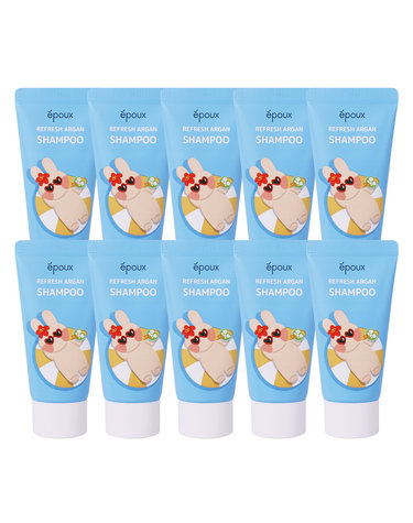 (10개)에뿌 리프레시 아르간 여행용 샴푸 50ml /미니스.휴대용.세면도구.어메니티