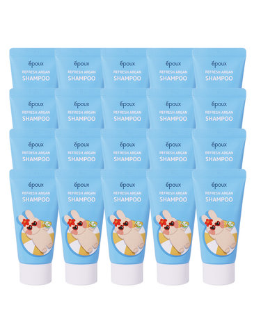 (20개)에뿌 리프레시 아르간 여행용 샴푸 50ml /미니스.휴대용.세면도구.어메니티