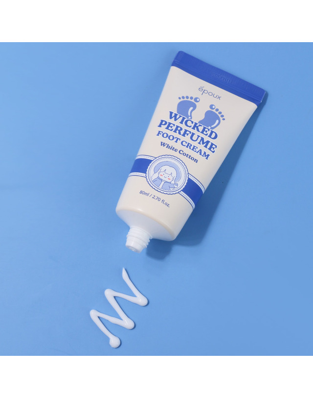 에뿌 (3개)에뿌 향기마녀 풋크림 화이트코튼 80ml /발크림 시어버터 고보습 착용컷