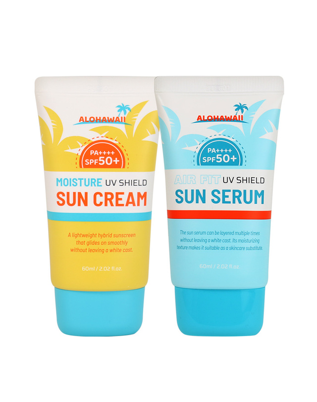 푸드어홀릭 알로하와이 자외선차단 선크림 60ml SPF50+ PA++++ 2종 / 선크림 or 선세럼 택1 착용컷