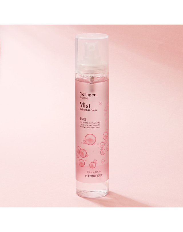 푸드어홀릭 푸드어홀릭 콜라겐 수딩미스트 120ml /윤기 보습 촉촉 착용컷