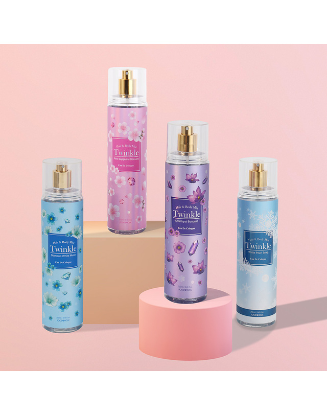 푸드어홀릭 (1+1)NEW 트윙클 바디미스트 250ml 택2/대용량 퍼퓸스프레이 착용컷