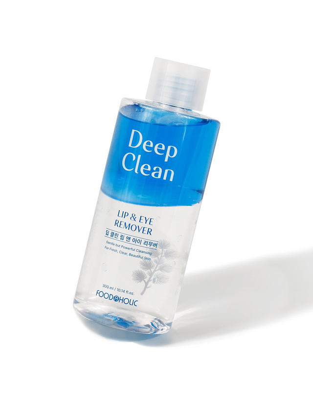 푸드어홀릭 푸드어홀릭 딥 클린 립앤아이 리무버 300ml /메이크업 클렌징 대용량 착용컷