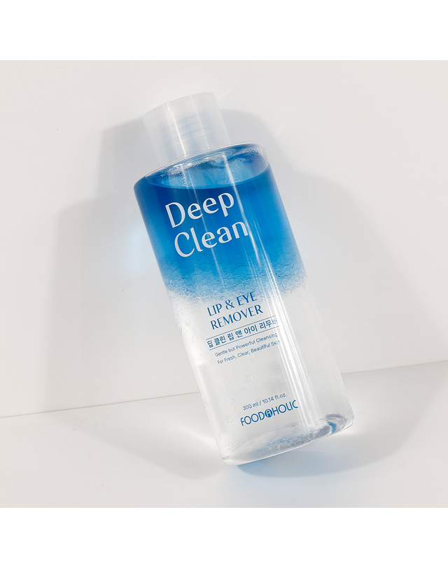 푸드어홀릭 푸드어홀릭 딥 클린 립앤아이 리무버 300ml /메이크업 클렌징 대용량 착용컷