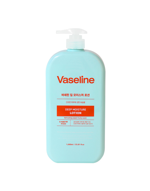 푸드어홀릭 (무배)바세린 딥 모이스처 바디로션 1000ml /대용량 건조한피부용 고보습 착용컷