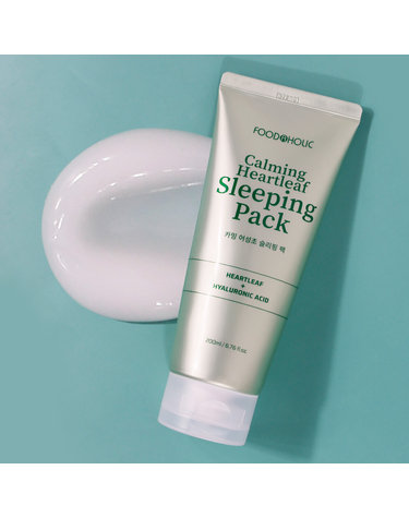 (무료배송)푸드어홀릭 카밍 어성초 슬리핑 팩 200ml /수분크림 수면팩 물광