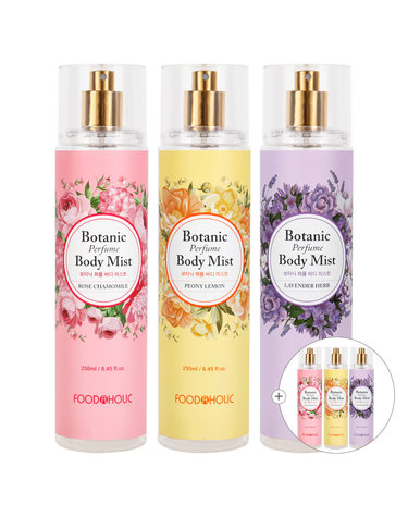 (1+1)푸드어홀릭 보타닉 퍼퓸 바디미스트 250ml 택2 /라벤더 로즈 피오니 은은한 꽃향기