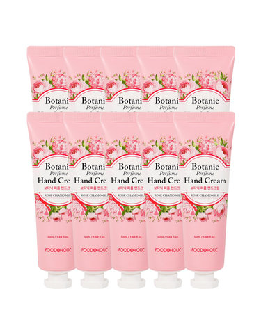 (10개)푸드어홀릭 보타닉 퍼퓸 핸드크림 로즈 캐모마일 50ml /향좋은