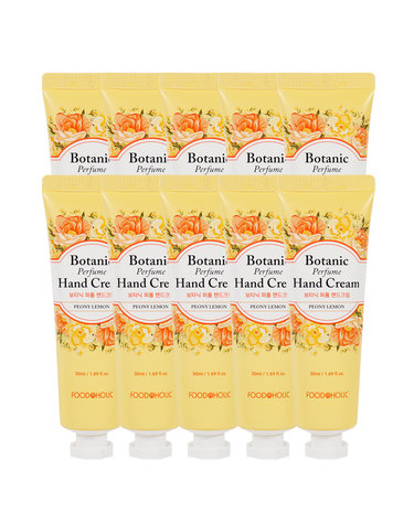 (10개)푸드어홀릭 보타닉 퍼퓸 핸드크림 피오니 레몬 50ml /향좋은