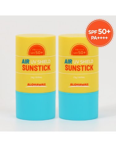 (1+1)알로하와이 UV쉴드 에어 선스틱 23g SPF50+ PA++++ /끈적임없는 스틱선크림 선블록 자외선차단제