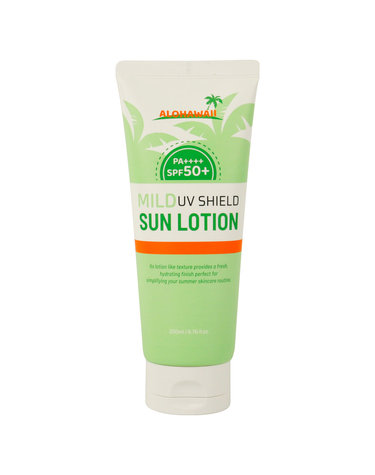 (1+1)알로하와이 UV쉴드 마일드 선로션 200ml SPF50+ PA++++ /백탁없는 수분 선크림 선블록 자외선차단제 / 무료배송