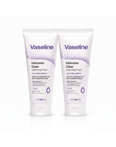 (1 + 1) 푸드어홀릭 바세린 인텐시브 클리어 클렌징 폼 150ml 무료배송