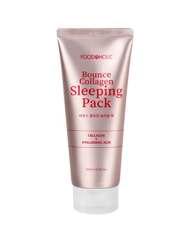 푸드어홀릭 푸드어홀릭 바운스 콜라겐 슬리핑 팩 200ml /수분크림 수면팩 물광 착용컷