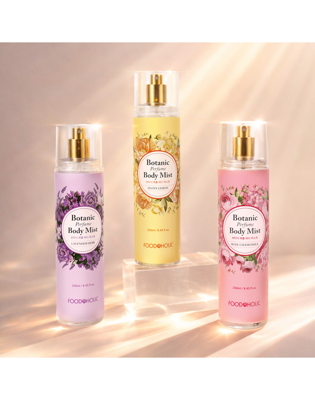 푸드어홀릭 (1+1)푸드어홀릭 보타닉 퍼퓸 바디미스트 250ml 택2 /라벤더 로즈 피오니 은은한 꽃향기 착용컷