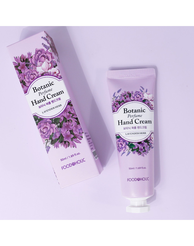 푸드어홀릭 (5개)푸드어홀릭 보타닉 퍼퓸 핸드크림 라벤더 허브 50ml /향좋은 착용컷