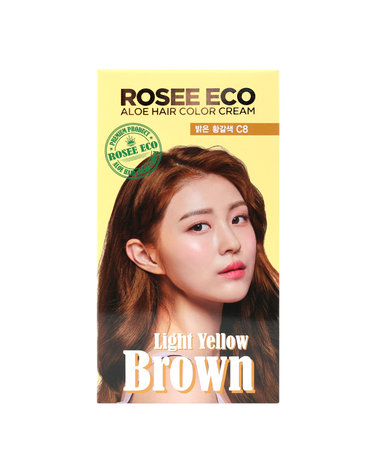 로제 에코 알로에 헤어 칼라 크림 C8 밝은황갈색