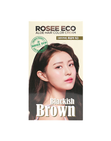 로제 에코 알로에 헤어 칼라 크림 N3 흑갈색
