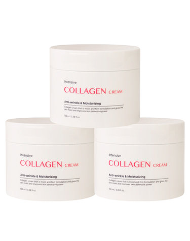 (3개)푸드어홀릭 인텐시브 콜라겐 크림 100ml/수분크림 피부장벽 주름개선 탄력케어