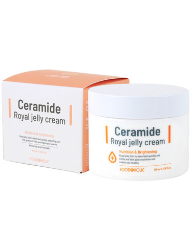 푸드어홀릭 세라마이드 로얄젤리 크림 100ml/수분크림 장벽강화 주름개선 영양케어