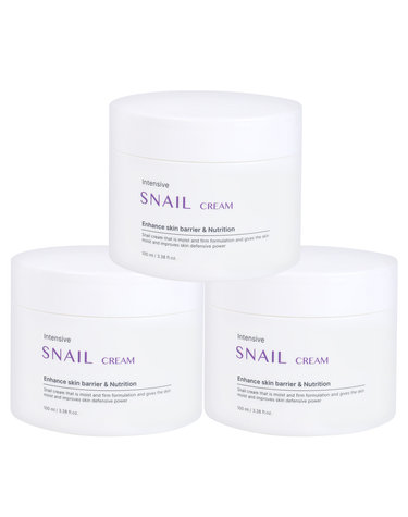 (3개)푸드어홀릭 인텐시브 스네일 크림 100ml/수분크림 장벽강화 주름개선 고보습