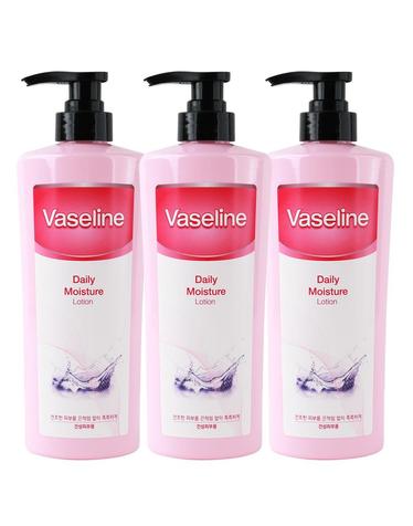 (3개)바세린 데일리 모이스처 바디로션 500ml