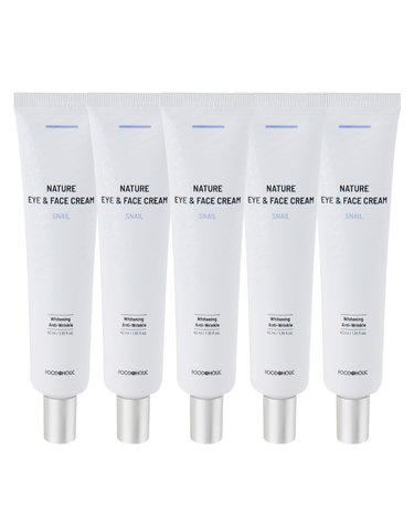 (5개)푸드어홀릭 네이처 스네일 아이 앤 페이스 아이크림 40ml