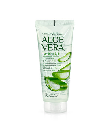 푸드어홀릭 알로에베라 수딩젤 100ml /튜브 휴대용 병풀추출물함유 진정 빠른보습